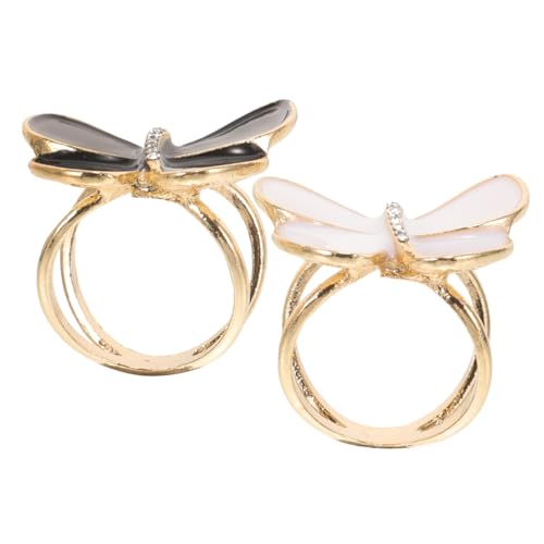 Beaupretty 2 Stück Schal Clips Damen Schalringe mit Funkelndem Geometrischem Design Langlebig Glatt Schadet Kleidung nicht Tuch Accessoires für Frauen Vielseitig Einsetzbar von Beaupretty