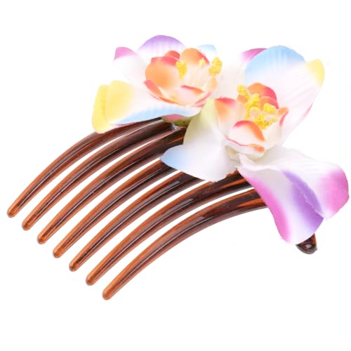 Beaupretty 2 Stück Schaumkopf-Plumeria-Kämme Partyzubehör Brautspangen Frangipani-Urlaub Und Clips Kamm Luau-Rosa-Haarnadeln Mit Haaren Damen- Künstliche Weiße von Beaupretty