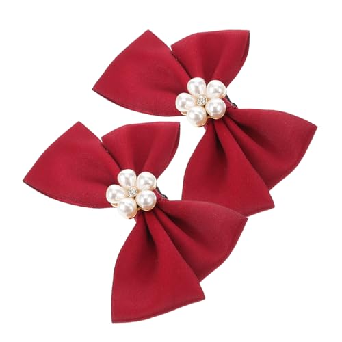 Beaupretty 2 Stück Schleifen Schuhe Buckle mit Kunstperlen Abnehmbare Schuhclips für Damen Schuhschmuck für Hochzeiten Partys und Besondere Anlässe von Beaupretty