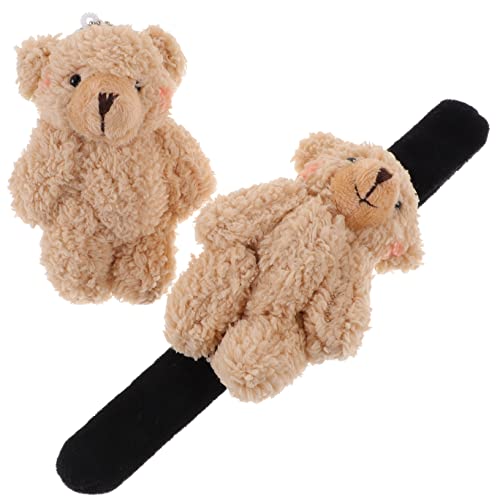 Beaupretty 2 Stück Slap Armbänder Lustige Cartoon Bär Handgelenk Bänder für Erwachsene Party Mitgebsel für Geburtstage und Feste von Beaupretty