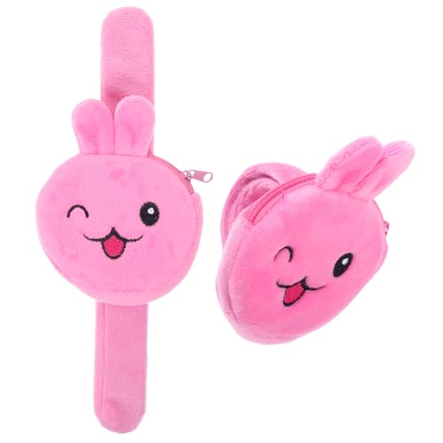 Beaupretty 2 Stück Slap Armbänder im Niedlichen Hasen Design Lustige Schnapparmbänder für Party Geschenke Leicht Langlebig Komfortabel als Festival Accessoire und Glücksbringer für Mädchen von Beaupretty