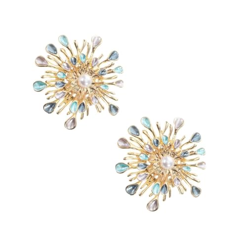 Beaupretty 2 Stück Sonnenblumen Brosche mit Perlen für Damen Anstecknadel für Schal und Kleidung für Formelle und Anlässe Hochwertige Schmuckdekoration von Beaupretty