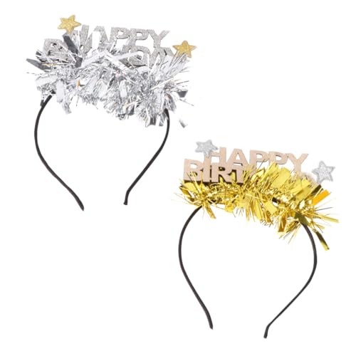 Beaupretty 2st Haarschmuck Modisches Haarband Kopfbedeckung Für Mädchen Geburtstagsfeier Haarreifen Alles Zum Geburtstag Haarband Filzstoff Mode Leiner Männer Und Frauen von Beaupretty