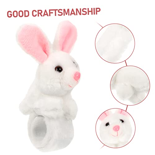 Beaupretty 2 Stück Teiliges Bunny Slap Bracelet mit Plüsch Hasen Flexible Kinderarmbänder für Tier Motto Partys Goodie Bag Füller Einfach Anzulegen für Jungen Mädchen von Beaupretty