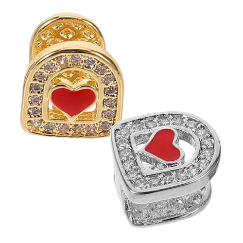 Beaupretty 2stücke Hip-hop Zahngrills Für Männer Und Frauen Einzelzahngrills Party-accessoires Kostümzubehör Für Konzerte Und Feiern Emaille-finish Für Glänzenden Look Bequeme von Beaupretty