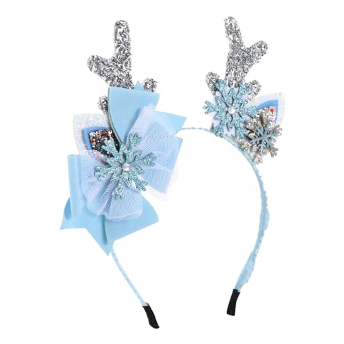 Beaupretty 2 Stück Teiliges Hirschgeweih Haarreif und Schleifen Haarklammer für Mädchen Kreativer Party Kopfschmuck Langlebiger Haarschmuck für Karneval und Festtagskleidung von Beaupretty