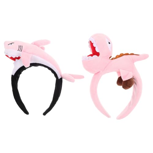 Beaupretty 2 Stück Teiliges Kuschelige Dinosaurier Plüsch-headbands aus Plüsch Lustige Niedliche Haarreifen für Frauen und Kreative Kostüm Partyaccessoires für Geburtstage Halloween und von Beaupretty