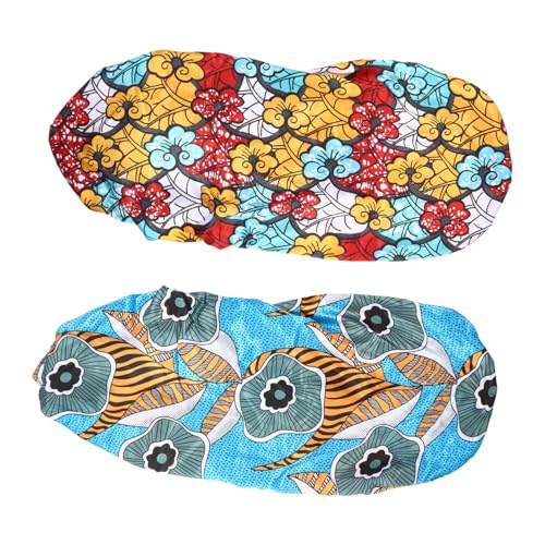 Beaupretty 2 Stück Teiliges Lange Schlafhauben für Damen Elastische Bonnet Mütze für Langes Lockiges Haar Schützt vor Haarbruch und Frizz Bequemes Haarschutz accessoire für Nacht von Beaupretty