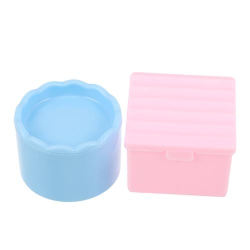 Beaupretty 2 Stück Teiliges Nagel-pinsel-reinigungsset aus Robustem Kunststoff mit Deckel Geschichtetem Nagelkunst-organizer Praktischer Pinselhalter und Aufbewahrungsbox für von Beaupretty