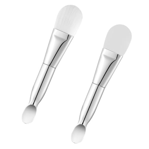 Beaupretty 2 Stück Teiliges Pinsel mit Weichen Borsten und Silikonspatel Wiederverwendbar Hygienisch für Gesichtsmaske Make Up und DIY Beauty Anwendungen von Beaupretty