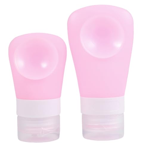 Beaupretty 2 Stück Teiliges Reise silikon flaschen Auslaufsichere Nachfüllbare Emulsions Kosmetikbehälter Leicht Langlebig für Shampoo Lotion Make up Entferner Handgepäcktauglich von Beaupretty