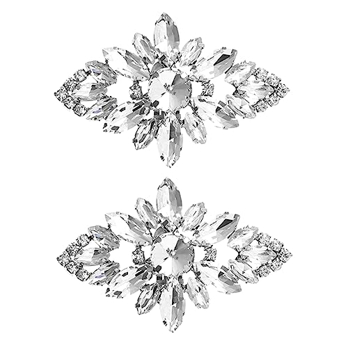 Beaupretty 2 Stück Teiliges Schuhclips mit Strasssteinen Brautschuh Schnallen Vielseitig für High Heels Ballerinas und Stiefel Hochzeit und Party Dekoration von Beaupretty