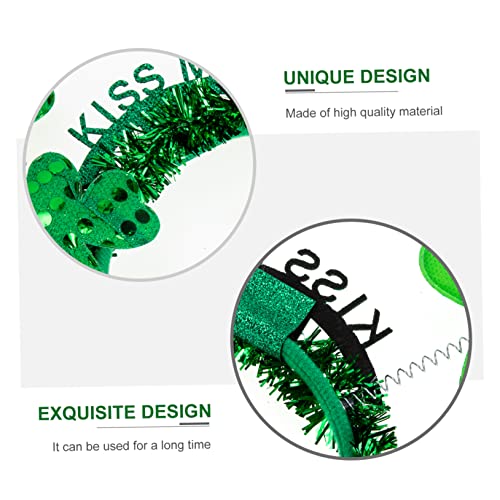 Beaupretty 2 Stück Teiliges Shamrock Stirnband Kleeblatt Haarschmuck Patrick's Day Kopfschmuck Party Deko für Erwachsene und Fotorequisiten von Beaupretty