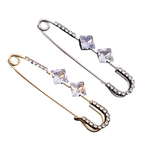 Beaupretty 2 Stück Teiliges Sicherheitsnadeln für Schals Glänzende Strass Broschen Gold und Silber Vielseitige Schalclips für Pullover Cardigans und Kleidung Langlebig und Dekorativ Beaupretty 2 Stück Teiliges Sicherheitsnadeln für Schals Glänzende Strass Broschen Gold und Silber Vielseitige Schalclips für Pullover Cardigans und Kleidung Langlebig und Dekorativ von Beaupretty