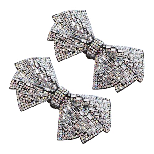 Beaupretty 2 Stück Teiliges Strass Schleifen Schuhschmuck für Damen Brautschuh Dekoration Vielseitige Hochzeitsparty Accessoires Einfache Anwendung Langlebiges Material Passend für Pumps und von Beaupretty