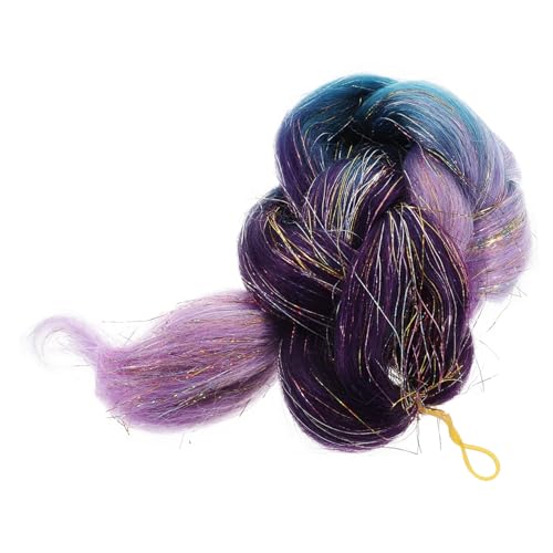 Beaupretty 2 Stück Teiliges Synthetisches Geflochtenes Ponytail Haarteil Langes Buntes Zopfwig mit Farbverlauf Leichtes Kunsthaar für Damen Vielseitig für Party Festival Cosplay und Alltag von Beaupretty