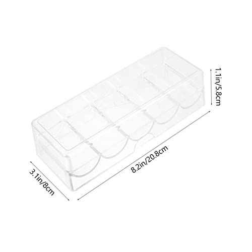 Beaupretty 2 Stück Transparente Box mit Deckeln Aufbewahrungsbox mit Fächern Rostfrei Kompakt für Organizer Zuhause und Party von Beaupretty