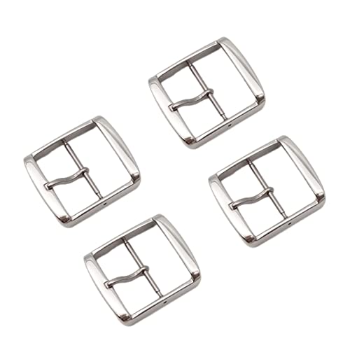 Beaupretty 2 Stück Uhrenband Schnalle für Damen und Herren Polierte Silberne Armbanduhr Zubehör Kompatibel Smartwatch Armbändern von Beaupretty