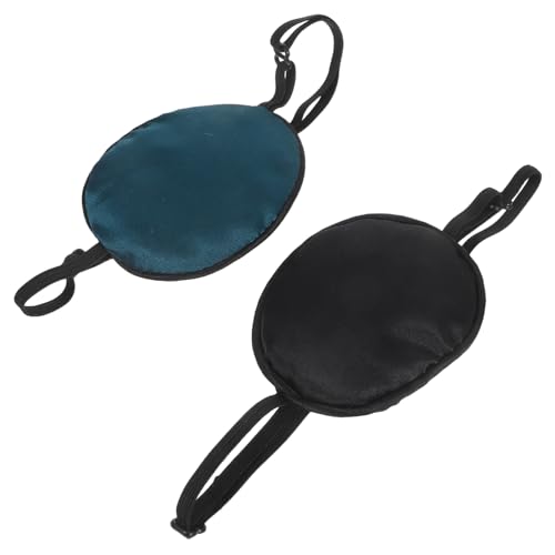 Beaupretty 2 Stück Verstellbare Piraten-augenklappe Wiederverwendbar Lichtundurchlässig Weiche Atmungsaktive Augenmaske für Erwachsene für Amblyopie-therapie und Halloween-kostüm von Beaupretty