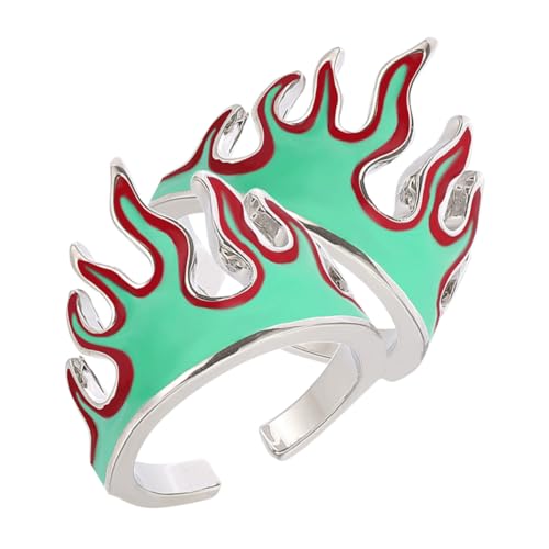 Beaupretty 2 Stück Verstellbarer Damenring Flame Design Offener Fingerring Modischer Schmuck Leicht Elegant Alltag Hochzeit Party Geschenk von Beaupretty