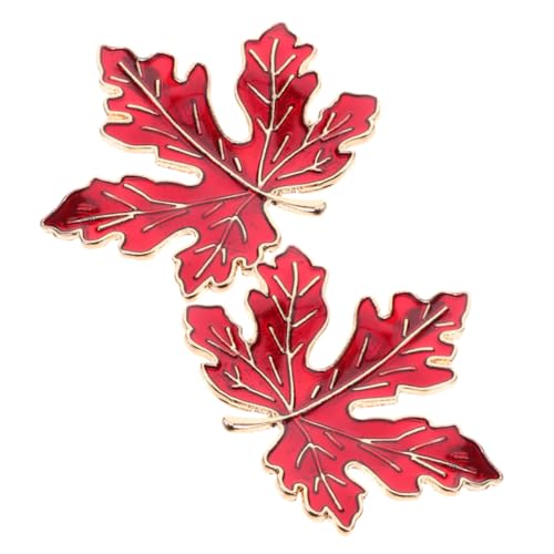 Beaupretty 2 Stück Vintage Ahornblatt Brosche Pin Stilvolle Anstecknadel aus Langlebiger Legierung Vielseitig als Kleidung Schmuck und Stola Accessoire Perfektes für Herbst und Festtage von Beaupretty