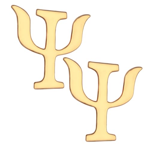 Beaupretty 2 Stück Vintage Broschen Psychologie Alphabet Anstecknadeln Retro Legierung Broschen für Frauen und Männer Vielseitige Schmuckpins für Pullover Kleidung und Hüte von Beaupretty