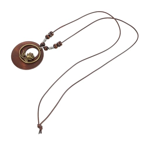 Beaupretty 2stücke Böhmische Halsketten Für Damen Rosenhalskette Vintageblumenhalskette Halskette Halsketten Für Damen Pulloverhalsketten Für Retrovintagehalsketten Kostümhalsketten Für State von Beaupretty