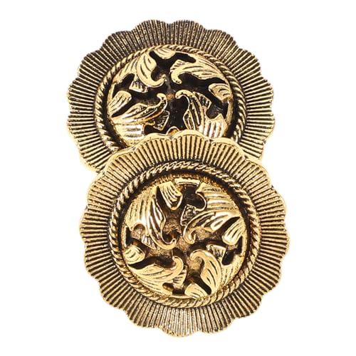 Beaupretty 2 Stück Vintage Knopfmanschetten für Hemden Knopfabdeckungen im Retro Stil Vielseitiges Accessoire für Damen und Herren Einfach zu Befestigen für Formelle Anlässe Wie Hochzeit und von Beaupretty