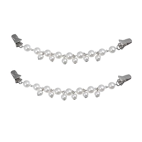 Beaupretty 2 Stück Vintage Pullover Clips Retro Cardigan Clips Widerstandsfähigem Material Glänzend Modisch für Damen Strickjacken Geeignet für Party und Besondere Anlässe Weiß von Beaupretty