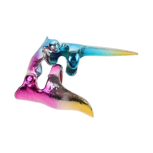 Beaupretty 2 Stück Vintage Punk Stil Teiliges Halloween Full Finger Geometrische Gothic Cosplay Schmuck für Kreative Bequeme und Rock Fingerringe für Partys und Alltag von Beaupretty