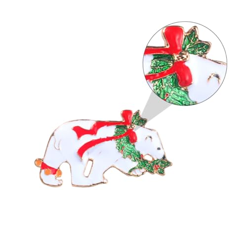 Beaupretty 2 Stück Weihnachtsbroschen für Damen Kreative Lapel Pins mit Festlichem Design Anstecknadeln für Mantel Pullover und Weihnachtsdeko zur Xmas Saison von Beaupretty