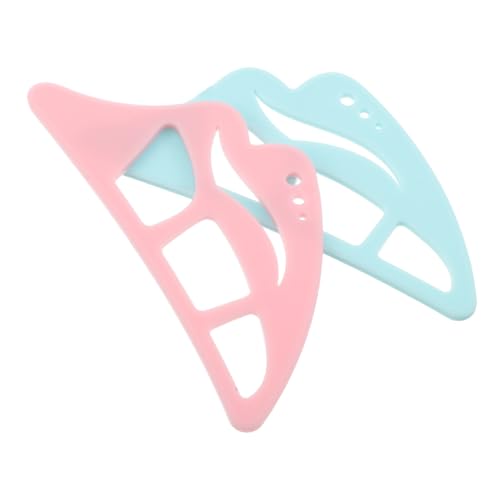 Beaupretty 2 Stück Wiederverwendbare Eyeliner Schablonen aus Weichem Silikon Präziser Make-up Helfer für Anfänger und Reisen Vielseitig für Eyeliner und Lidschatten Tragbares Beauty Tool Blau von Beaupretty