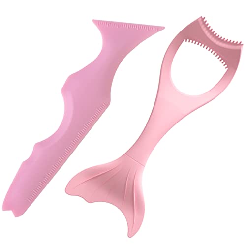 Beaupretty 2 Stück Wiederverwendbare Silikon Eyeliner Schablonen Teiliges Makeup Tool mit Multiwinkel Design für Präzises Augen Make Up Lippenkonturhilfe und Augenbrauenführung Leicht zu von Beaupretty