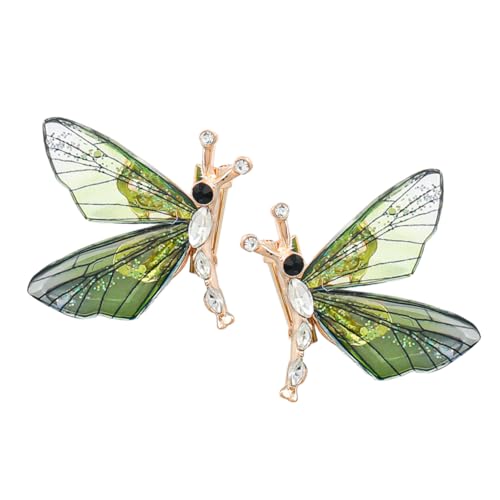 Beaupretty 2 Stück Wunderschöne Dragonfly Brosche mit Strass Anstecknadel für Kleidung Taschen und Schals für Damen Hochwertige Alloy Verarbeitung von Beaupretty