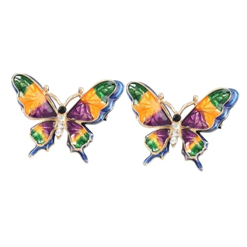 Beaupretty 2 Stück Zarter Schmetterlingsbrosche Strass Dekorative Anstecknadel für Damen Modischer Anzug und Schal Pin Vielseitiger Schmuck für Kleidung Hüte und Taschen von Beaupretty