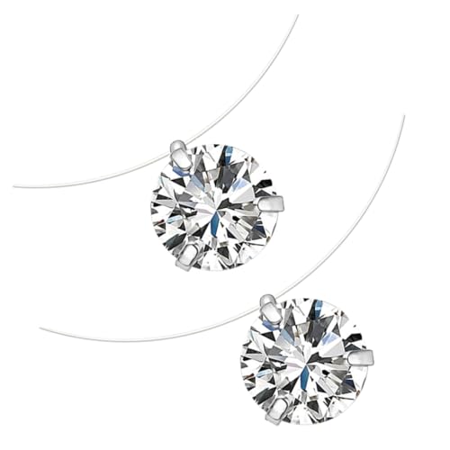 Beaupretty 2stücke Transparente Fischdraht Halskette Mit Zirkon Anhänger Elegante Mädchen Schmuck Accessoire Zirkon Schmuck Für Geburtstag Hochzeit Fest von Beaupretty
