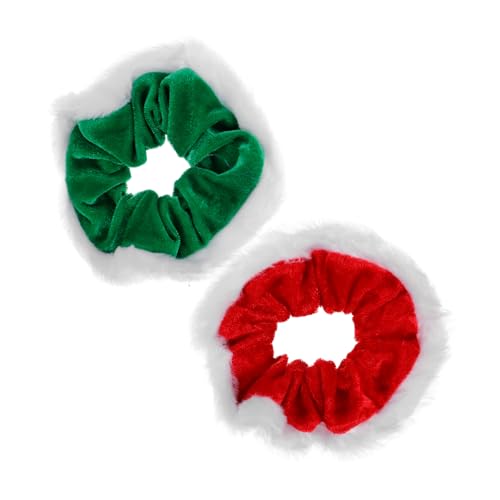 Beaupretty 2stücke Weihnachts-haarbänder Samt Elastische Haargummis Für Mädchen Und Für Festliche Anlässe Mit Samtigen Kanten Als Zu Weihnachten Und Geburtstagen von Beaupretty