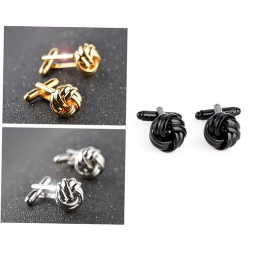 Beaupretty 2 Stücke Hemd Manschettenknöpfe Knoten Manschettenknöpfe Für Männer Manschettenknöpfe Schwarz Manschettenknopf Beaupretty 2 Stücke Hemd Manschettenknöpfe Knoten Manschettenknöpfe Für Männer Manschettenknöpfe Schwarz Manschettenknopf von Beaupretty