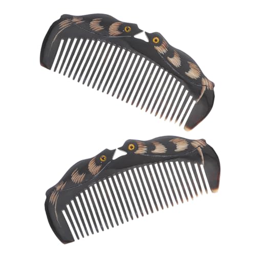 Beaupretty 2 Stücke Natürlicher Massagekamm Antistatischer Kopfhautmassagekamm für Männer und Vielseitig Einsetzbar von Beaupretty