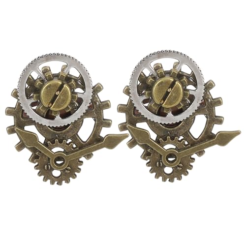 Beaupretty Zahnringe 2 Stücke Vintage Kreative Uhr Fingerringe Legierung für Männer und Frauen Langlebiges Schmuckstück von Beaupretty