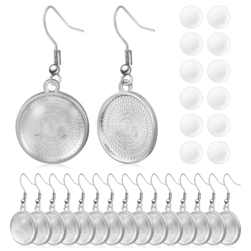 Beaupretty 20 Paare DIY Ohrringe für Frauen Sublimationsblanko Ohrhänger mit Glatter Oberfläche zum Schmuckherstellung und Basteln für Individuelle Designs und Kreative Schmuckkreationen von Beaupretty