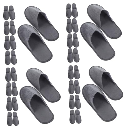 Beaupretty 20 Paare Hotel Hausschuhe Leicht Tragbar Rutschfest für Damen und Herren Indoor Reise Spa Wellness Gästehausschuhe Langlebig Bequem von Beaupretty