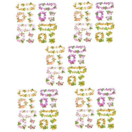 Beaupretty 20 Sätze Hawaiian Ische Blumen Gürtel Stirnband Aus Künstlichen Blumen Hawaiianische Lei- Hawaiisch Für Kinder Luau-armband Bankett Bilden Blumenkopfschmuck Tuch von Beaupretty