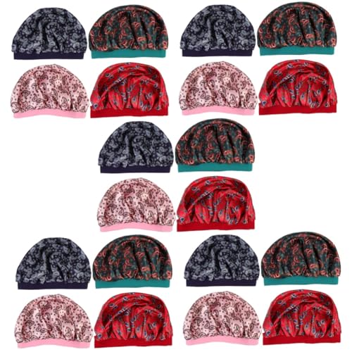 Beaupretty 20 Stk Nachtmütze Haarschutzmütze Schlafmütze Haarhaube Zum Schlafen Schlafhaube Mädchen Schlafen Turban Motorhaube Frauen Schlafender Turban Satin Kopfbedeckung Erwachsener Damen von Beaupretty