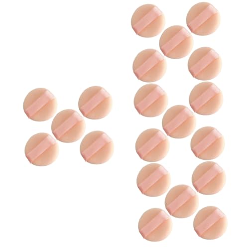 Beaupretty 20 Stk Make-up-Puff runde Make-up-Schwämme Rouge für die Wangen Tragbare Make-up-Pads für das Gesicht wiederverwendbare Puderquasten niedlich Stiftung Mixer Kosmetik Mädchen Puffs von Beaupretty