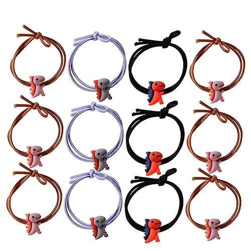 Beaupretty 20 Stück Dinosaurier Haargummis für Mädchen Elastische Haarseile mit Zufälligen Farben Niedliche Haaraccessoires für Jugendliche für Alltag und Besondere Anlässe Zufällige Farbe von Beaupretty
