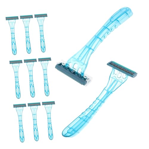 Beaupretty 20 Stück Einweg Rasierer Haarschneidewerkzeug Haarschneider Für Mädchen Mehrzweck-haarrasierer Tattoo-körperrasierer Damen Rasierer Frauen Haarentferner Rostfreier Stahl Blau von Beaupretty