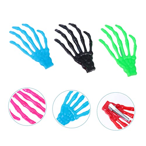 Beaupretty 20 Stück Halloween Haarspangen Skeletthand Krallen Haarclip Gemischt Haarschmuck für Mädchen Party Kostüm Zubehör von Beaupretty