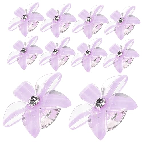 Beaupretty 20 Stk Strass-haarspange Für Kinder Pferdeschwanz-clips Für Die Dusche Kleine Blumenclips Für Haare Blumenclips Für Das Haar Strasssteine Violett Sonnenblume Baby Miniatur von Beaupretty