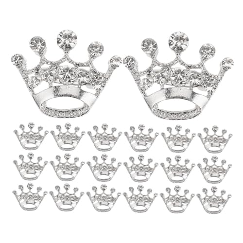 Beaupretty 20 Stück Teiliges Kleine Kronenbroschen Langlebiger Verblassungsresistenter mit Funkelnden Strasssteinen Hautfreundlich Dreidimensionaler Anstecknadeln für Kleid Anzug Hochzeit und von Beaupretty